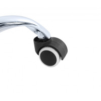 Крісло офісне на колесах Bonro BN-6071 чорне з підставкою для ніг