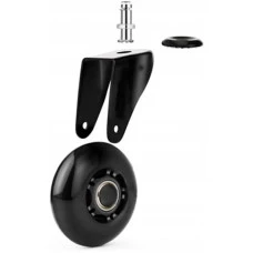 Колесо до офісного крісла гумове комплект 5 шт Bonro чорне