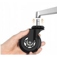 Колесо к офисному креслу резиновое комплект 5 шт.