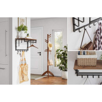 Вішалка настінна для одягу з полицею 76 см Bonro BN-124