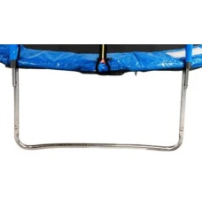 Батут дитячий з сіткою та драбинкою 374 см Atleto синій