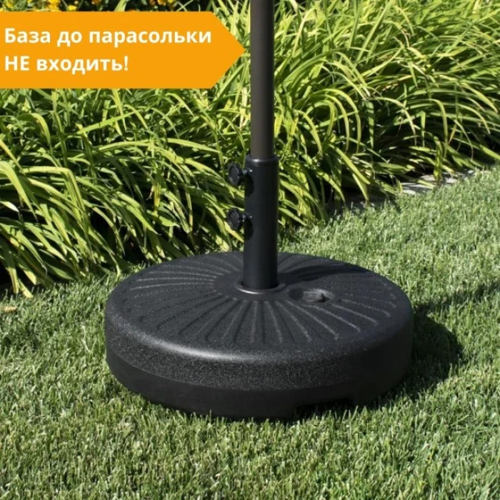 Зонтик садовый регулируемый с наклоном серый Bonro B-016 3м 8 спиц