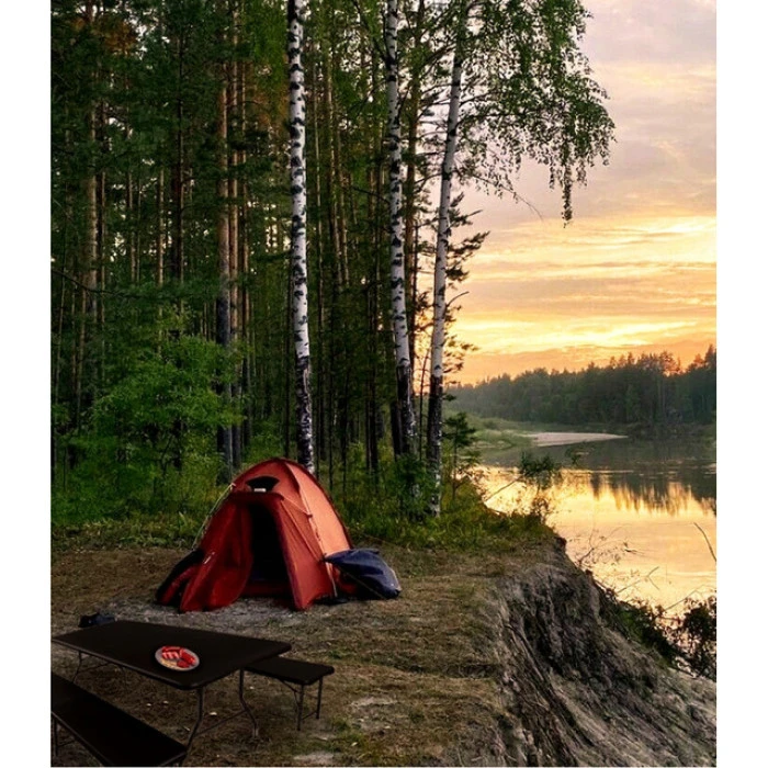 Лавка садова складна Bonro BS 183-2 чорна