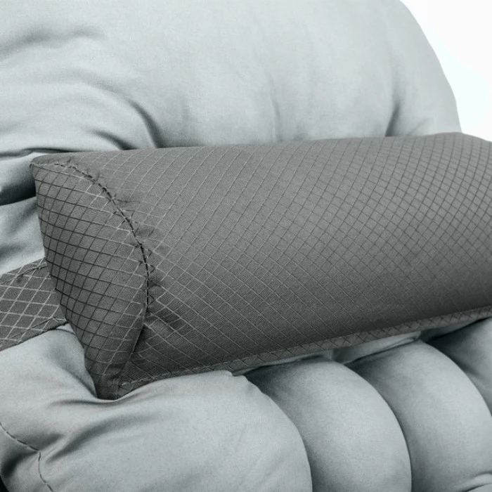 Шезлонг крісло садовий, туристичний Bonro B-02 сірий + подушка