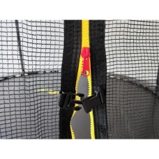 Батут з сіткою та драбинкою 312 см Atleto Black