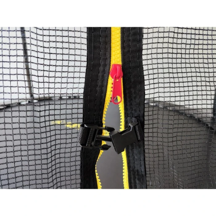 Батут з сіткою та драбинкою 312 см Atleto Black