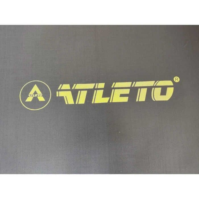 Батут з сіткою та драбинкою 312 см Atleto Black