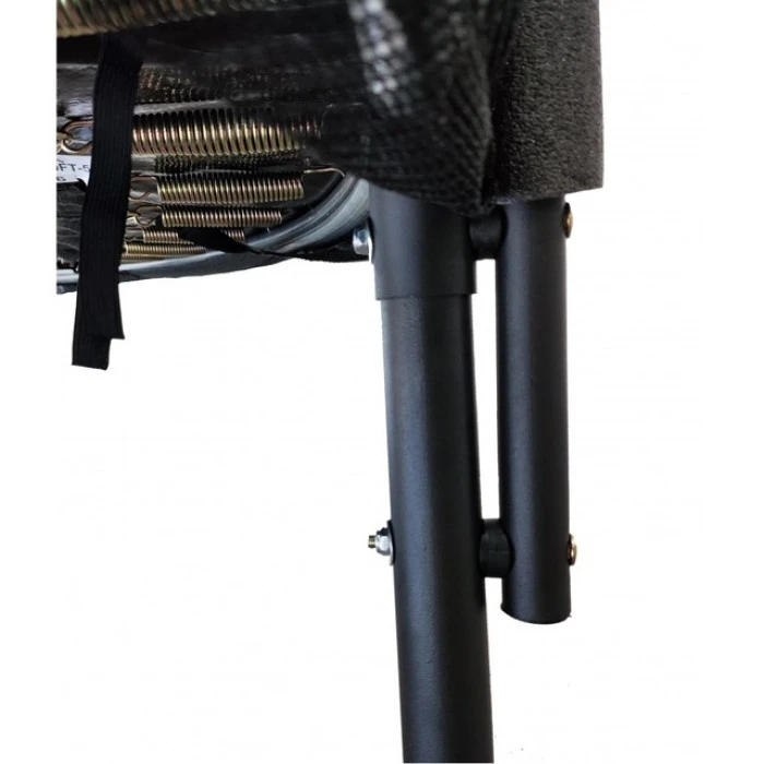 Батут з сіткою та драбинкою 312 см Atleto Black