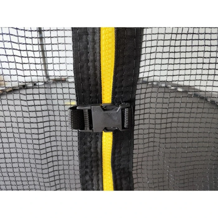 Батут з сіткою та драбинкою 312 см Atleto Black