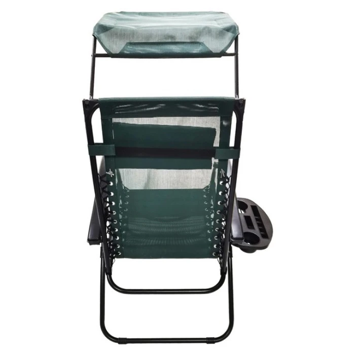 Шезлонги комплект 2шт Bonro SP-167A зелений з дашком