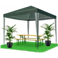 Садовий павільйон альтанка намет 3х3 м Bonro B-9001 без стінок зелений