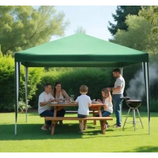 Садовый павильон беседка палатка 3х3м Bonro B-9001 без стенок зеленый