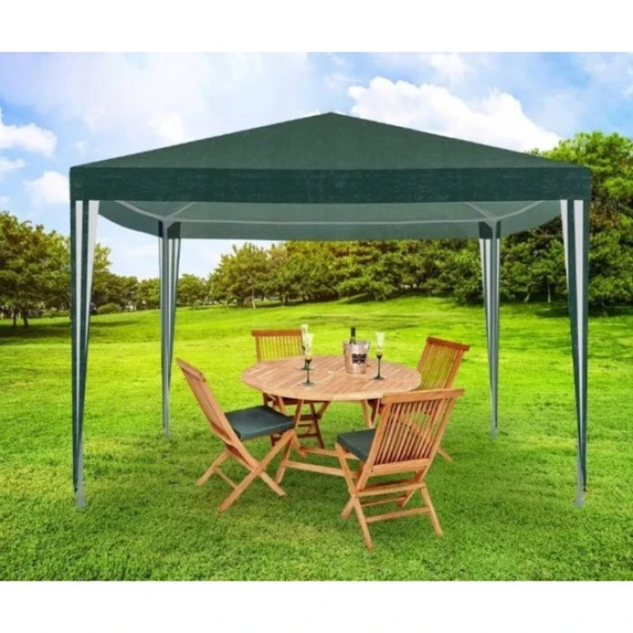 Садовий павільйон альтанка намет 3х3 м Bonro B-9001 без стінок зелений