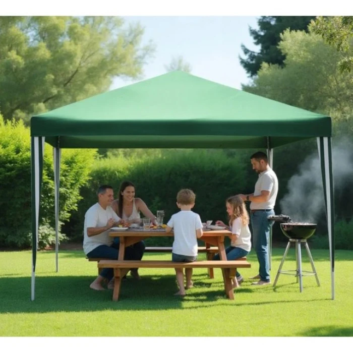 Садовий павільйон альтанка намет 3х3 м Bonro B-9001 без стінок зелений