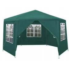 Садовий павільйон альтанка намет 6 стінок Bonro B-9007 зелений