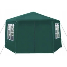 Садовий павільйон альтанка намет 6 стінок Bonro B-9007 зелений