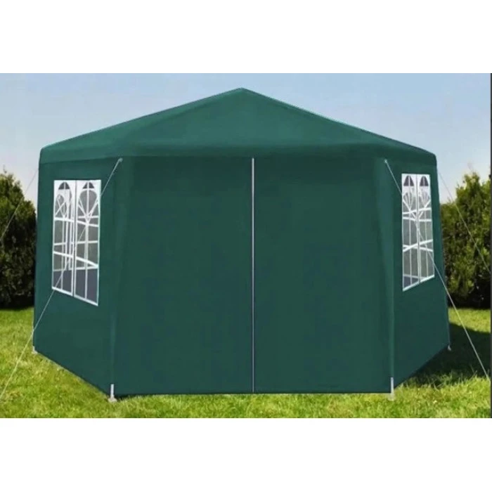 Садовий павільйон альтанка намет 6 стінок Bonro B-9007 зелений