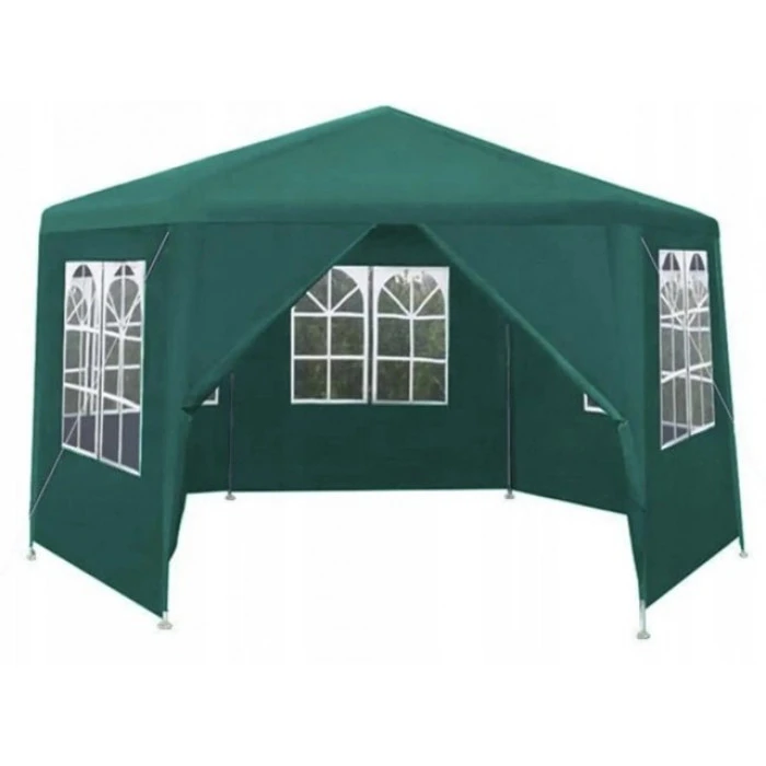 Садовий павільйон альтанка намет 6 стінок Bonro B-9007 зелений