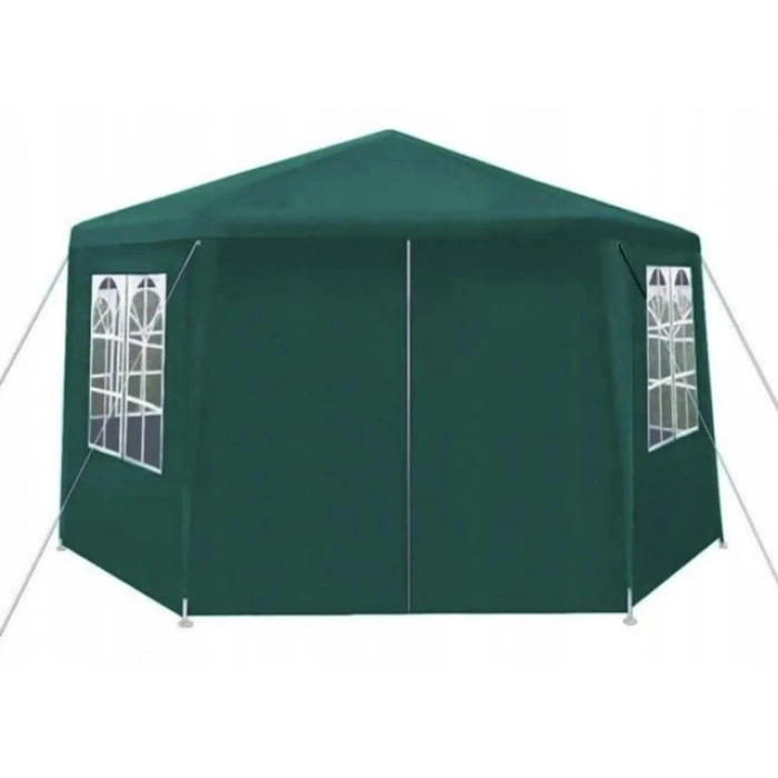 Садовий павільйон альтанка намет 6 стінок Bonro B-9007 зелений