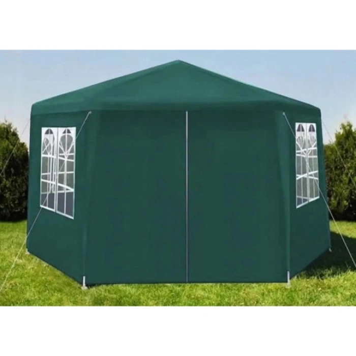 Садовий павільйон альтанка намет 6 стінок Bonro B-9007 зелений