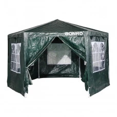Садовий павільйон альтанка намет 6 стінок Bonro B-9007 зелений