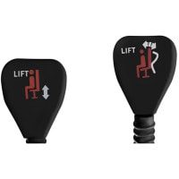 Крісло офісне на колесах Bonro B-6071 TPF чорне з підставкою для ніг