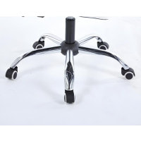 Крісло офісне на колесах Bonro B-6071 TPF чорне з підставкою для ніг