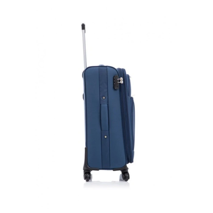 Чемодан Bonro Tourist 4 колеса (средняя) синяя