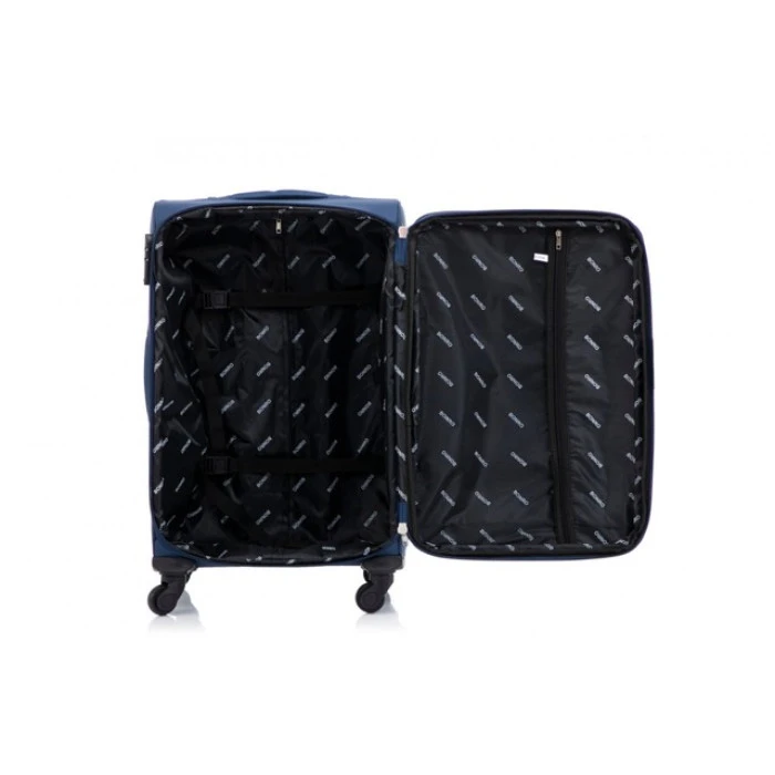 Чемодан Bonro Tourist 4 колеса (средняя) синяя