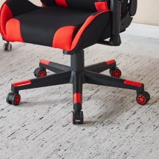 Крісло геймерське з тканини Bonro B-142 червоне + 2 подушки