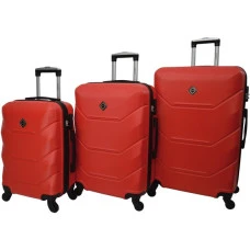 Валіза Bonro 2019 набір 3 штуки червона