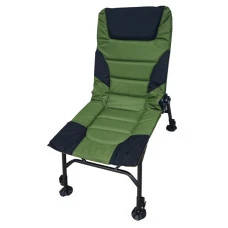 Крісло для риболовлі коропове розкладне Bonro B-26 чорно-зелене