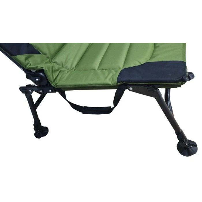 Крісло для риболовлі коропове розкладне Bonro B-26 чорно-зелене