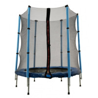 Батут дитячий кімнатний Atleto 140 см з сіткою синій