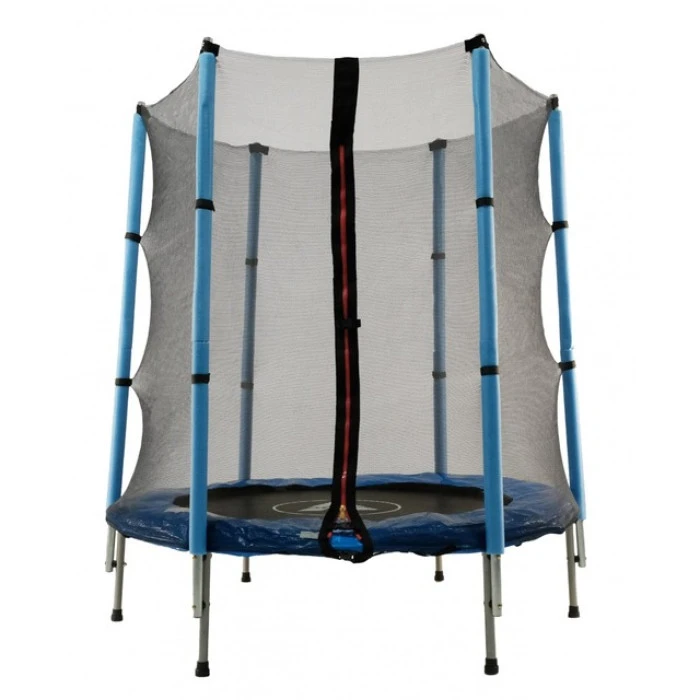 Батут детский комнатный Atleto 140 см с сеткой синий