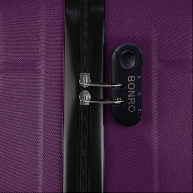 Чемодан Bonro 2019 набор 3 штуки сиреневый