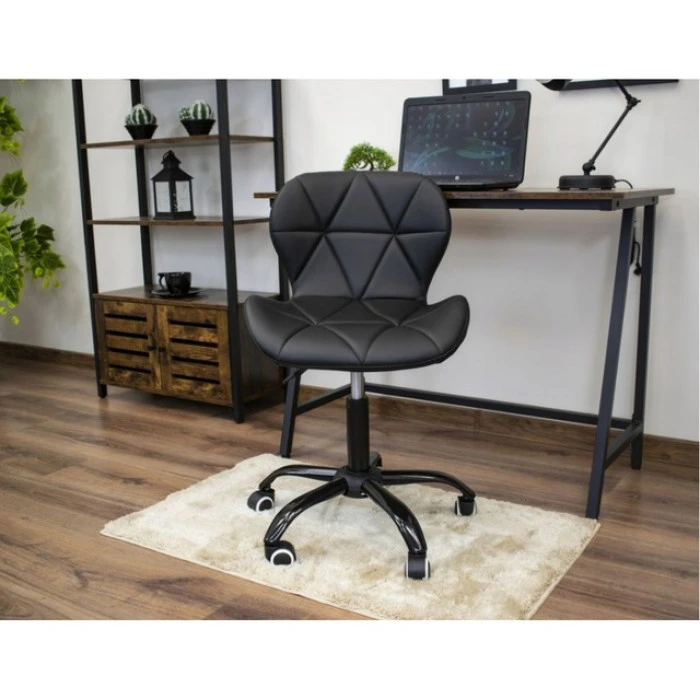 Кресло на колесах велюр черное комплект 4шт Bonro B-531