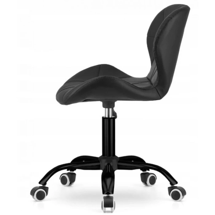 Кресло на колесах велюр черное комплект 4шт Bonro B-531