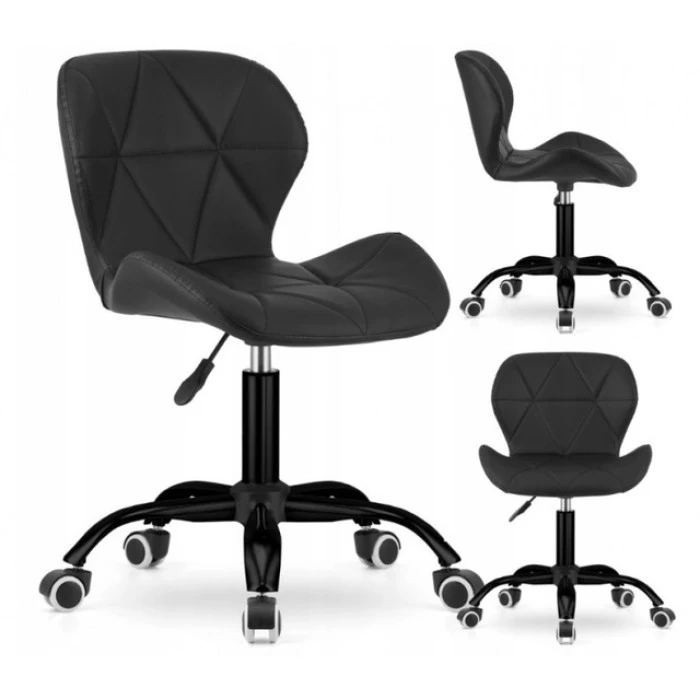 Кресло на колесах велюр черное комплект 4шт Bonro B-531