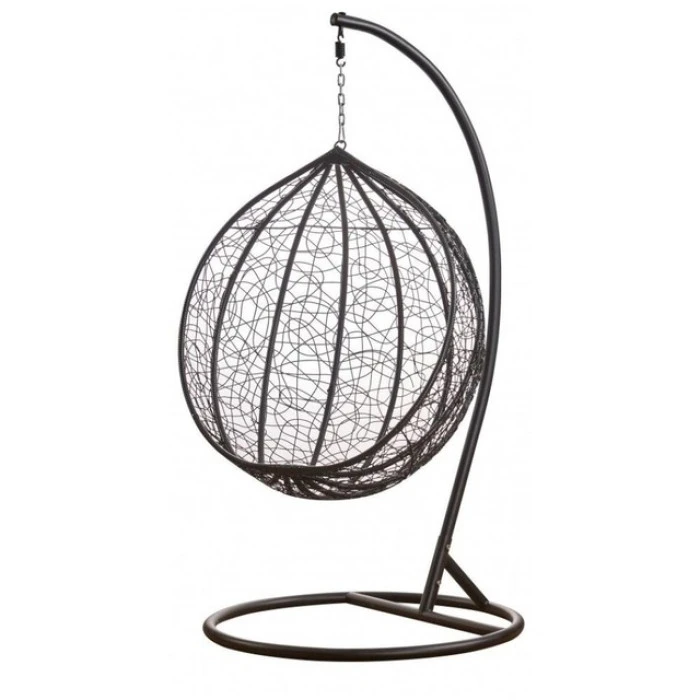 Підвісне крісло-гойдалка кокон Bonro 329 M (чорно-сіре)