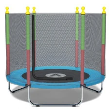 Батут манеж детский с сеткой Atleto 140 см синий KRB10