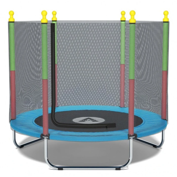 Батут манеж детский с сеткой Atleto 140 см синий KRB10