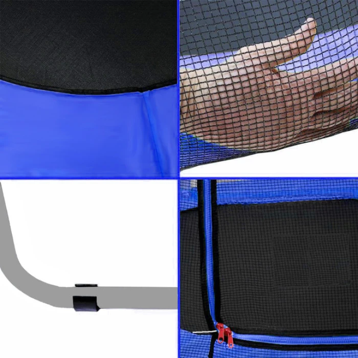Батут манеж детский с сеткой Atleto 140 см синий KRB10
