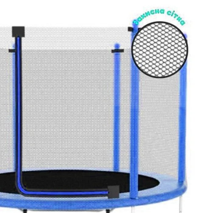Батут манеж детский с сеткой Atleto 140 см синий KRB10