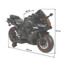 Детский электромотоцикл SPOKO 1900S черный