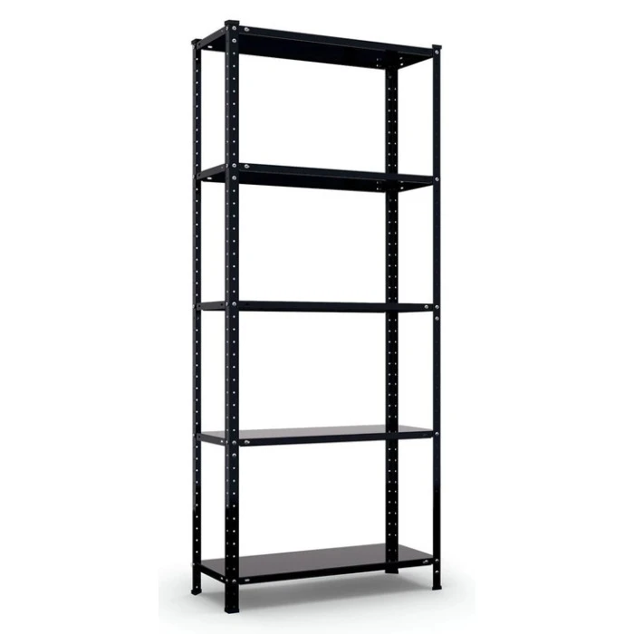 Стеллаж металлический 185х95х45 см Bonro P9545 черный 5 полок