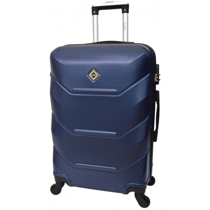 Чемодан комплект пластиковый 2 шт средний большой Bonro 2019 темно-синий