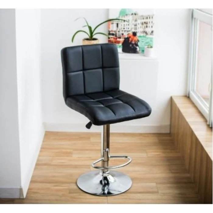 Барний стілець зі спинкою Bonro BC-0106 чорний