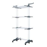 Многоярусная сушилка органайзер для одежды серая Bonro B88