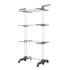 Многоярусная сушилка органайзер для одежды серая Bonro B88